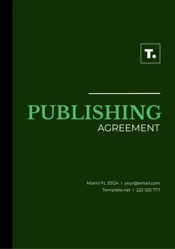 Free Publishing Agreement Template to Edit Online