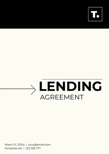 Free Lending Agreement Template to Edit Online Free Lending Agreement Template to Edit Online