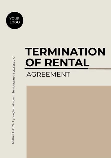 Free Termination of Rental Agreement Template to Edit Online