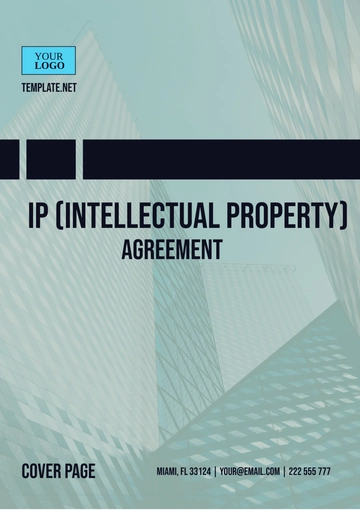 Free IP ( Intellectual Property ) Agreement Template to Edit Online
