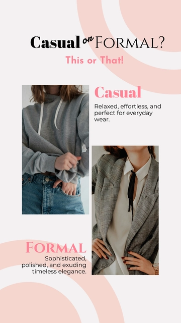 Free Casual or Formal This or That Instagram Story Template to Edit Online