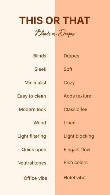 Free Blinds or Drapes This or That Template to Edit Online