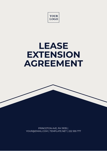 Free Lease Extension Agreement Template to Edit Online