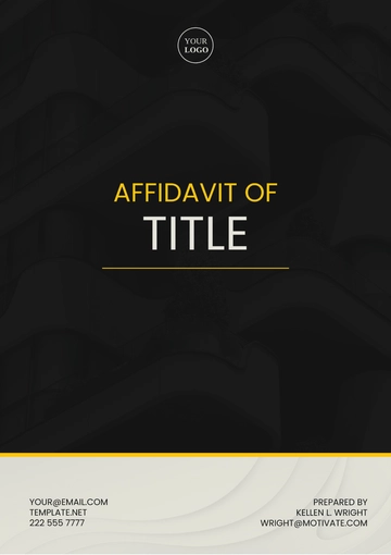 Free Arkansas Affidavit of Title Template to Edit Online