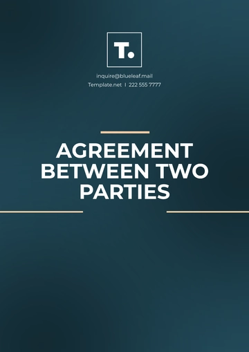 Free Agreement Between Two Parties Template to Edit Online