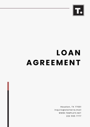 Free Loan Agreement Template to Edit Online