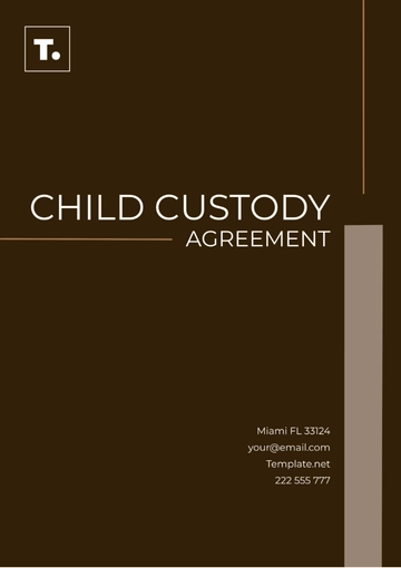 Free Child Custody Agreement Template to Edit Online