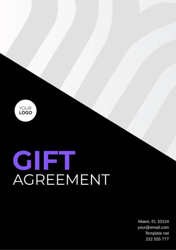 Free Gift Agreement Template to Edit Online