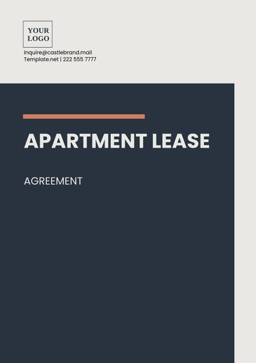 Free Apartment Lease Agreement Template to Edit Online | Template.net