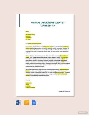 Medical Laboratory Scientist Cover Letter