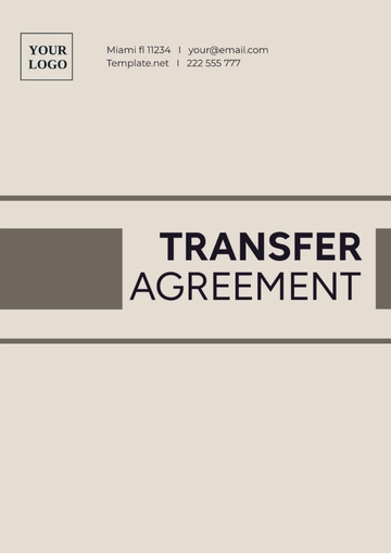 Free Transfer Agreement Template to Edit Online