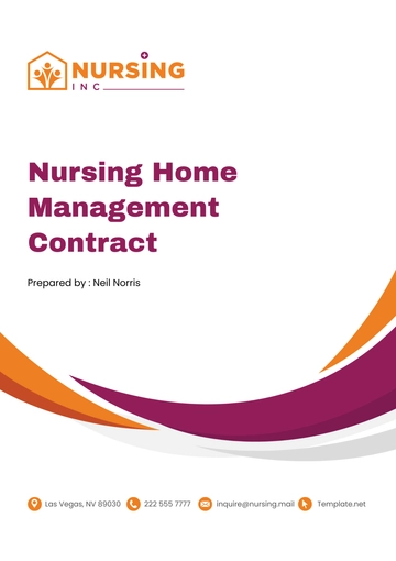 Free Nursing Home Management Contract Template to Edit Online