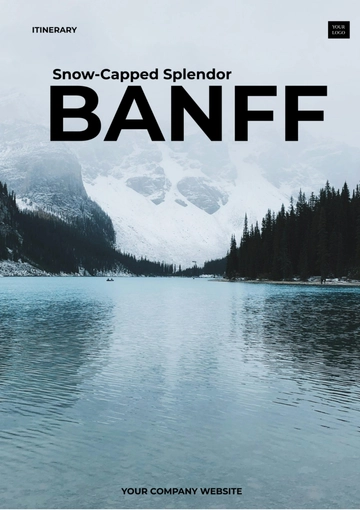 Free Banff Winter Itinerary Template to Edit Online