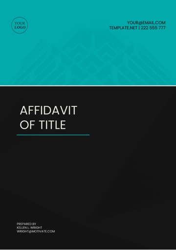 Free Connecticut Affidavit of Title Template to Edit Online