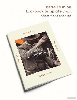 Retro Fashion Lookbook Template