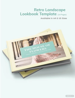 Retro Landscape Lookbook Template