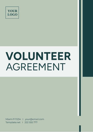 Free Volunteer Agreement Template to Edit Online