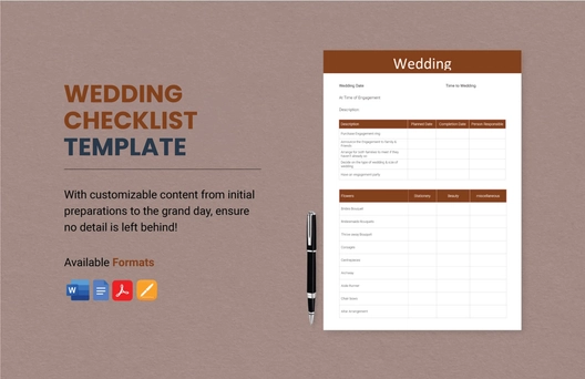 Wedding Checklist Template Wedding Checklist Template