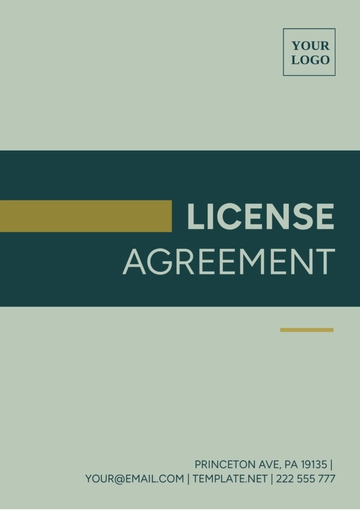 Free License Agreement Template to Edit Online