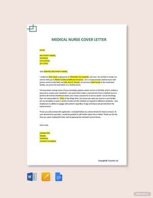 Medical Nurse Cover Letter