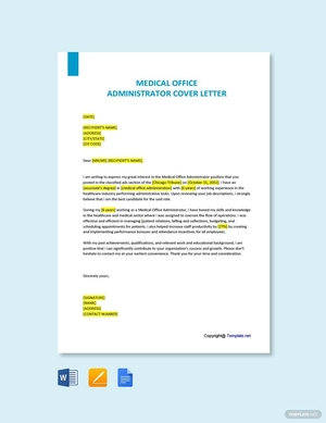 Medical Office Administrator Cover Letter