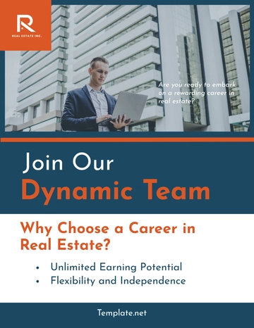 Free Real Estate Career Opportunities Flyer Template to Edit Online