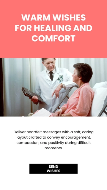 Free Get Well Soon Facebook Story Template to Edit Online