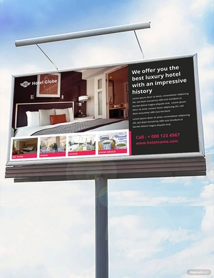 Modern Hotel Billboard Template