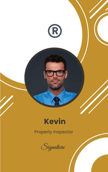Free Property Inspector ID Card Template to Edit Online
