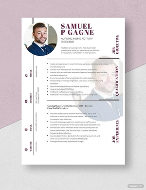 Nursing Home Activity Director Resume