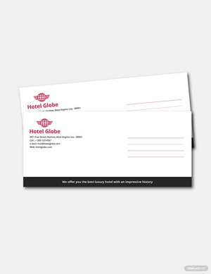 Modern Hotel Envelope Template