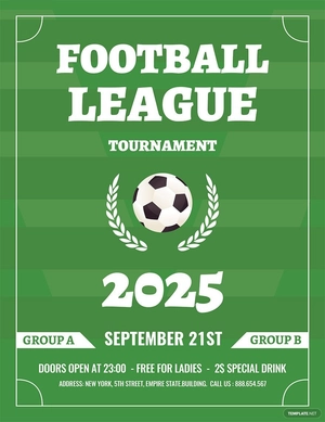 Soccer League Flyer Template