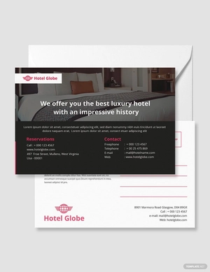 Modern Hotel Postcard Template