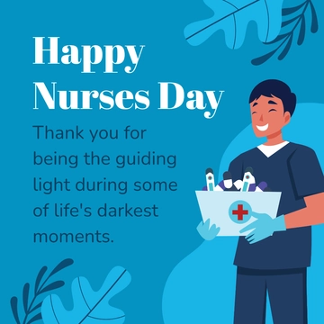 Free International Nurses Day Facebook Post Template to Edit Online