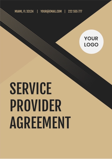 Free Service Provider Agreement Template to Edit Online