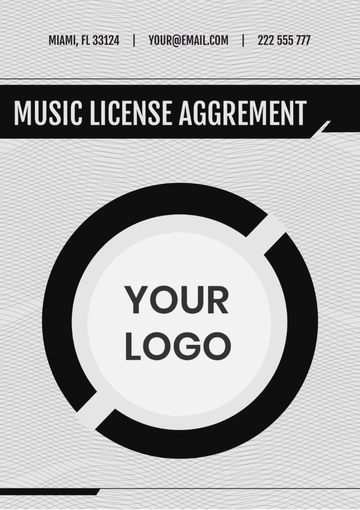 Free Music license agreement template to Edit Online