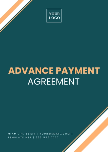 Free Advance Payment Agreement Template to Edit Online