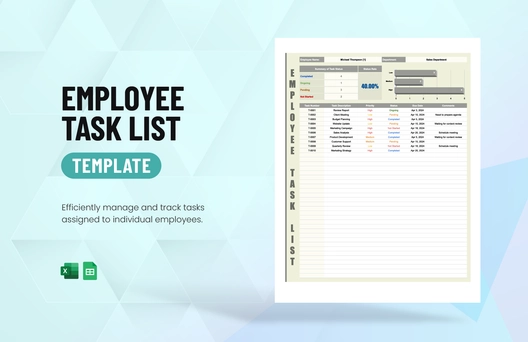 Employee Task List Template