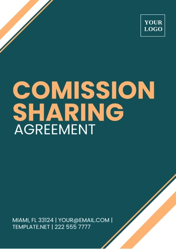 Free Commission Sharing Agreement Template to Edit Online