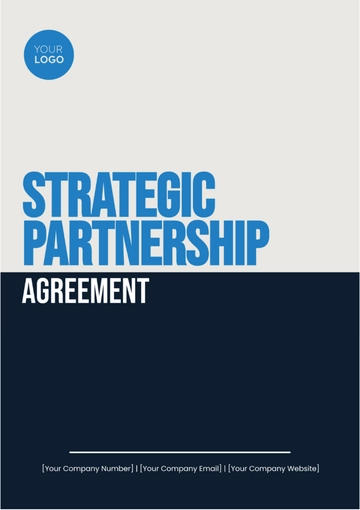 Free Strategic Partnership Agreement Template to Edit Online