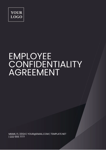 Free Employee Confidentiality Agreement Template to Edit Online