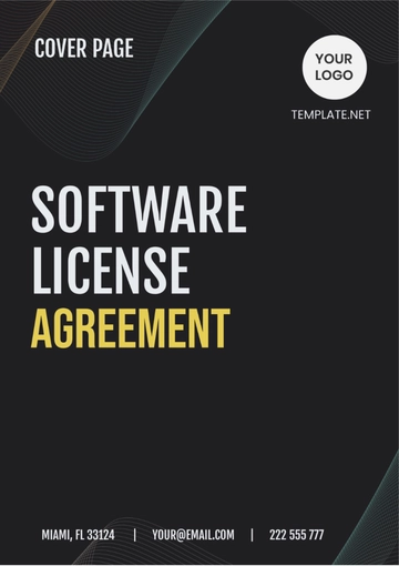 Free Software License Agreement Template to Edit Online
