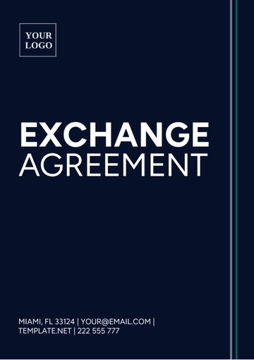 Free Exchange Agreement Template to Edit Online