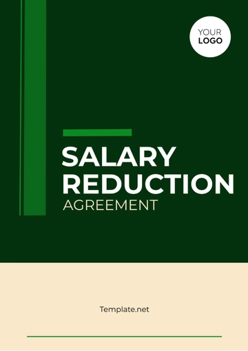 Free Salary Reduction Agreement Template to Edit Online