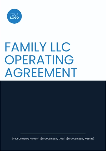 Free Family LLC Operating Agreement Template to Edit Online
