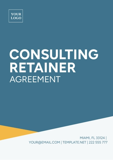 Free Consulting Retainer Agreement Template to Edit Online