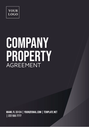 Free Company Property Agreement Template to Edit Online