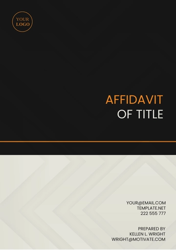 Free Vermont Affidavit of Title Template to Edit Online