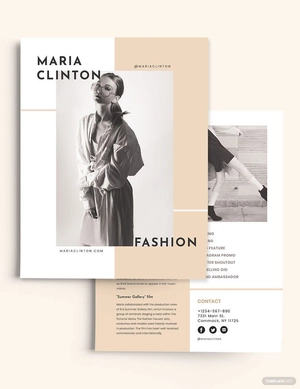 Fashion Influencer Medias Kit Template