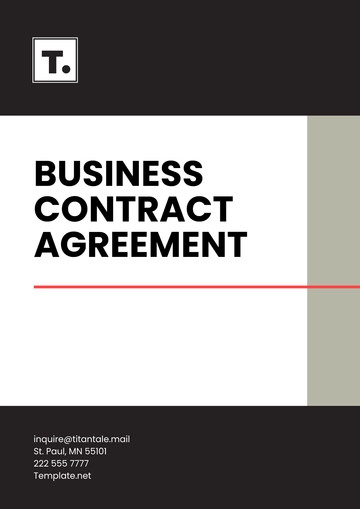 Free Business Contract Agreement Template to Edit Online